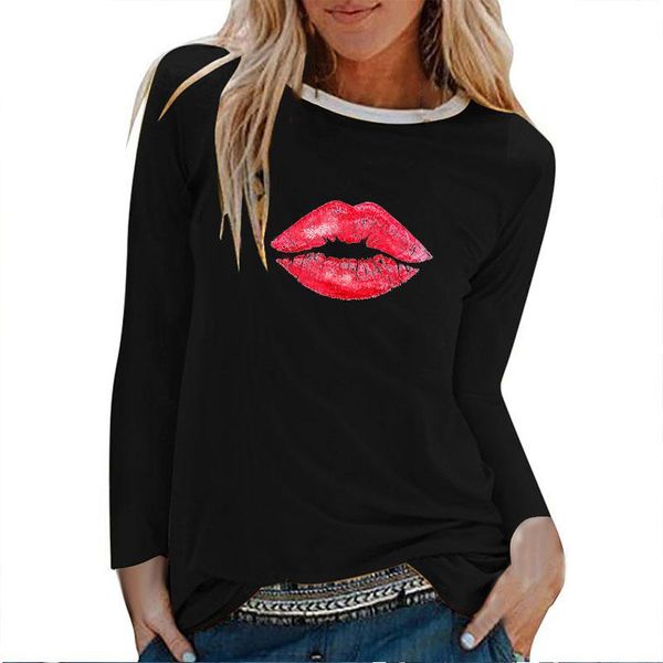 red lips print long sleeve t-shirts women autumn winter for women graphic t shirts streetwear white o neck camisetas mujer
red lips print long sleeve t-shirts women autumn winter for women graphic t shirts streetwear white o neck camisetas mujer