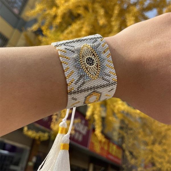 beaded, strands zhongvi evil eye bracelet for women 2021 trendy multilayer crystal pulsera friendship tassel jewelry handmade miyuki bracele, Black
beaded, strands zhongvi evil eye bracelet for women 2021 trendy multilayer crystal pulsera friendship tassel jewelry handmade miyuki bracele, Black