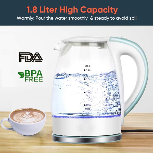 electric kettle home kitchen appliances cordless 1.8l led light electric glass kettle automatic shut-off boil-dry protection
electric kettle home kitchen appliances cordless 1.8l led light electric glass kettle automatic shut-off boil-dry protection