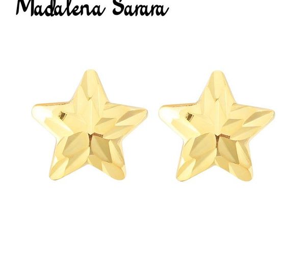 madalena sarara pure 18k gold earrings simple star stud women earrings au75011, Golden;silver
madalena sarara pure 18k gold earrings simple star stud women earrings au75011, Golden;silver