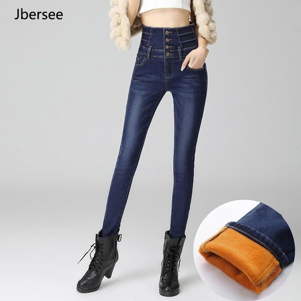women's jeans winter thicken female warm denim pants 2021 autumn high waist woman elastic pencil women mom yz2143, Blue
women's jeans winter thicken female warm denim pants 2021 autumn high waist woman elastic pencil women mom yz2143, Blue