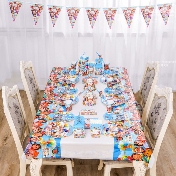 16styles/lot cartoon cocomelon printed birthday tablecloth flag balloon cake inserts sets baby kids birthday party supplies ly118d
16styles/lot cartoon cocomelon printed birthday tablecloth flag balloon cake inserts sets baby kids birthday party supplies ly118d