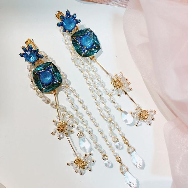 dangle & chandelier fashion square crystal long earrings for women girls elegant pearl tassel party pendiente fine jewelry, Silver
dangle & chandelier fashion square crystal long earrings for women girls elegant pearl tassel party pendiente fine jewelry, Silver
