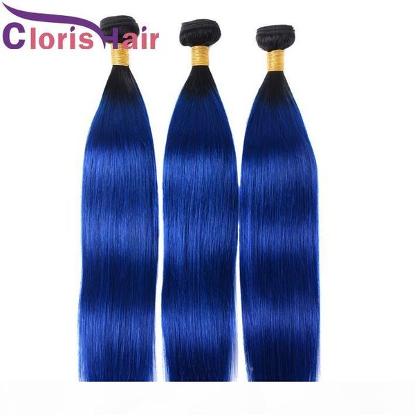 raw indian virgin ombre hair weaves 3 bundles silky straight colored two tone 1b blue remy human hair extensions for sale, Black
raw indian virgin ombre hair weaves 3 bundles silky straight colored two tone 1b blue remy human hair extensions for sale, Black