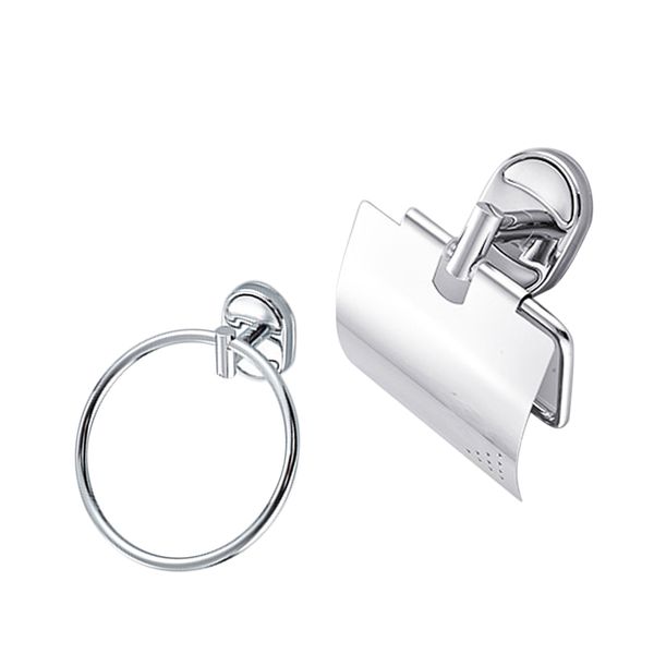 wall mounted bathroom hardware metal accessory stainless steel paper holder + towel hanger ring
wall mounted bathroom hardware metal accessory stainless steel paper holder + towel hanger ring