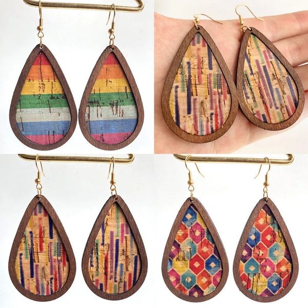 new colorful cork teardrop dangle earrings for women retro groove natural wood statement earrings europe america fashion jewelry, Silver
new colorful cork teardrop dangle earrings for women retro groove natural wood statement earrings europe america fashion jewelry, Silver