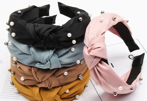 pearl knot headband for women girls fashion wide solid silk fabric twist hairband bezel hair hoop accessories, White
pearl knot headband for women girls fashion wide solid silk fabric twist hairband bezel hair hoop accessories, White