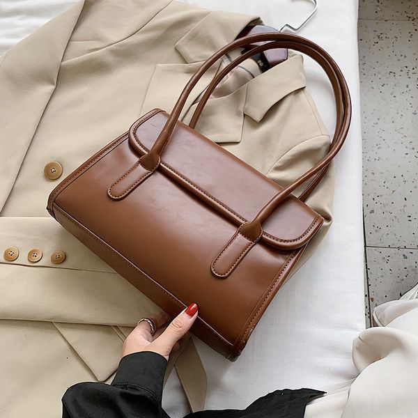solid color designer pu leather shoulder for women 2020 women's fashion trend simple handbags branded trending hand bag
solid color designer pu leather shoulder for women 2020 women's fashion trend simple handbags branded trending hand bag