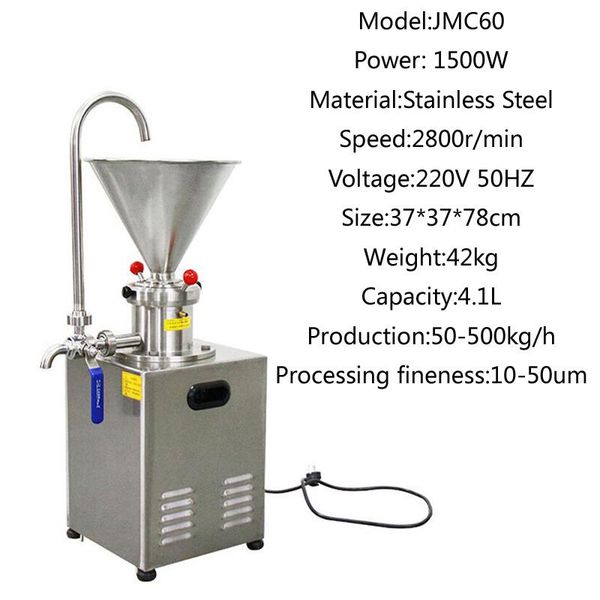 vertical electric tahini sesame paste grinder, peanut butter and chocolate sauce colloid grinder
vertical electric tahini sesame paste grinder, peanut butter and chocolate sauce colloid grinder
