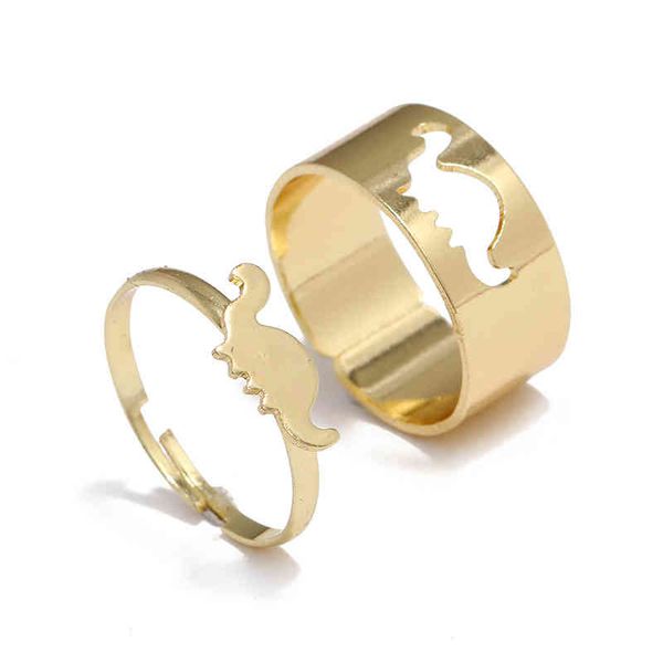 ring 2 pcs/set fashion simple open creative design dinosaur adjustable s for women punk party couple ring jewelry, Silver
ring 2 pcs/set fashion simple open creative design dinosaur adjustable s for women punk party couple ring jewelry, Silver