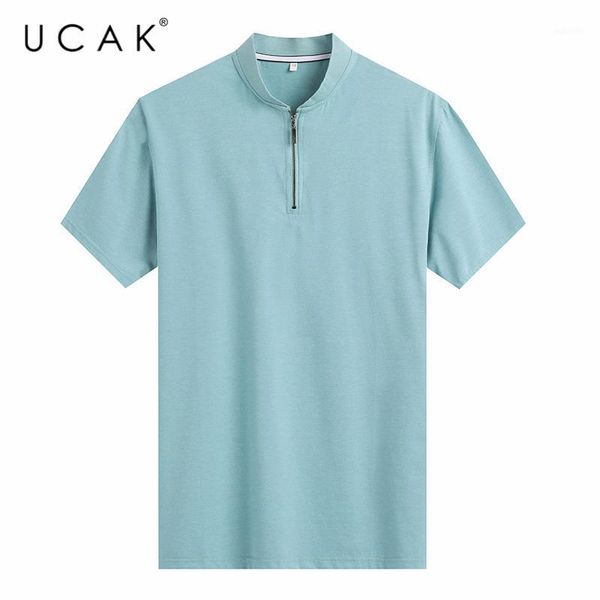 men's t-shirts ucak brand 2021 summer arrival solid color v-neck t shirt homme zipper streetwear men's clothing short sleeve tshir, White;black
men's t-shirts ucak brand 2021 summer arrival solid color v-neck t shirt homme zipper streetwear men's clothing short sleeve tshir, White;black