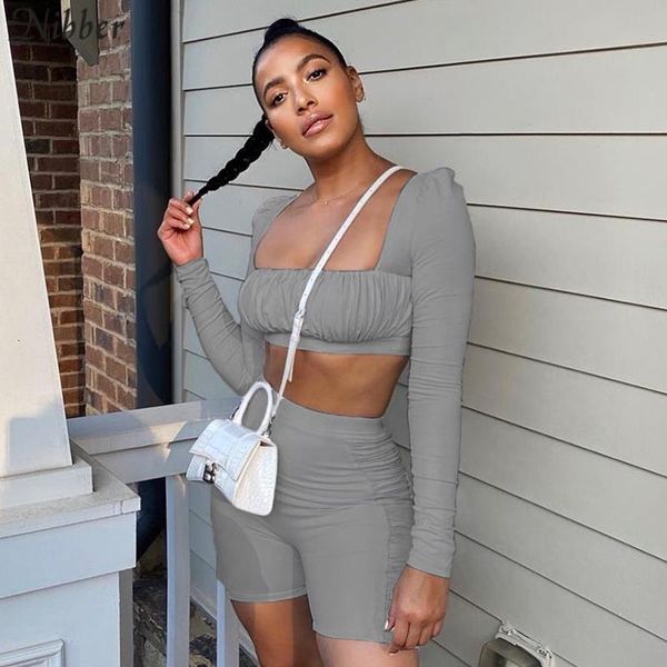 activity shorts 2 piece set woman street pleated leisure outfit sport elasticity fitness slim clothes, Gray
activity shorts 2 piece set woman street pleated leisure outfit sport elasticity fitness slim clothes, Gray