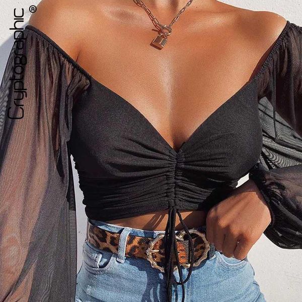 cryptographic drawstring ruched blouse women puff sleeve off shoulder sheer female and blouses shirts short streetwear1, White
cryptographic drawstring ruched blouse women puff sleeve off shoulder sheer female and blouses shirts short streetwear1, White