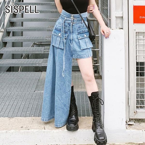 sispell asymmetrical hem women's denim skirts high waist slimming with belte for female skirts 2020 autumn fashion tide, Black
sispell asymmetrical hem women's denim skirts high waist slimming with belte for female skirts 2020 autumn fashion tide, Black