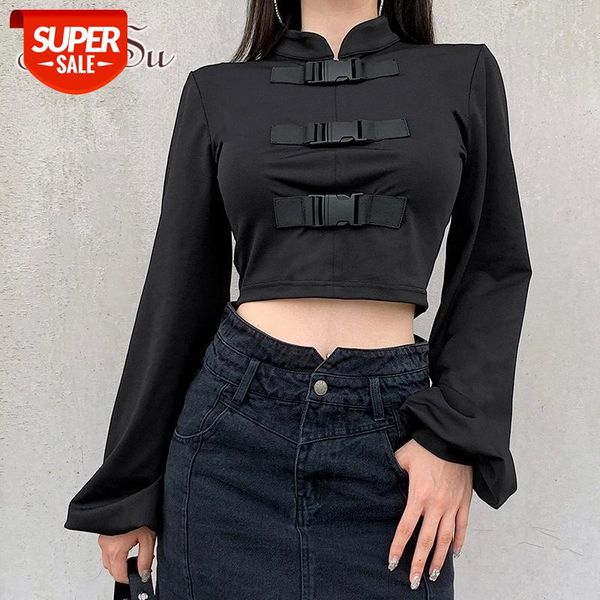 artsu chinese style punk black cropped t shirt harajuku casual puff sleeve cotton tshirts women buttons fashion tees ts52281 #7a4k, White
artsu chinese style punk black cropped t shirt harajuku casual puff sleeve cotton tshirts women buttons fashion tees ts52281 #7a4k, White
