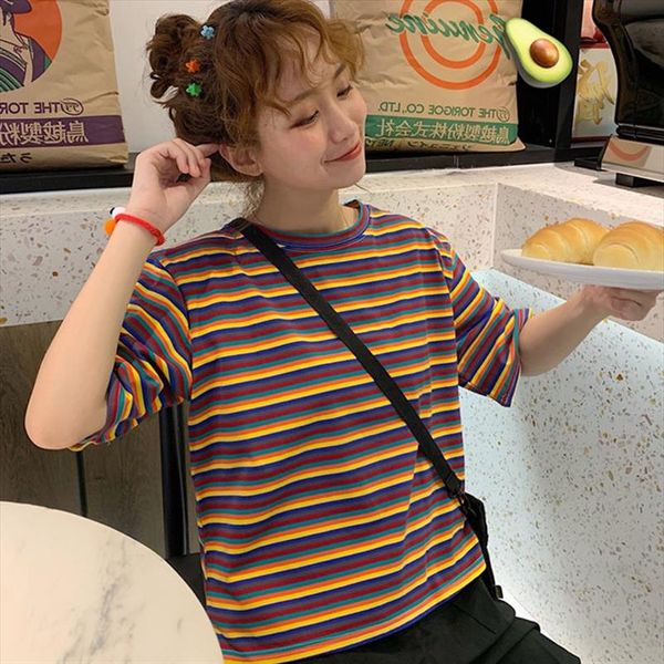 harajuku loose women short sleeve t shirts womens bf striped fashion female t shirt females korean style casual students top, White
harajuku loose women short sleeve t shirts womens bf striped fashion female t shirt females korean style casual students top, White