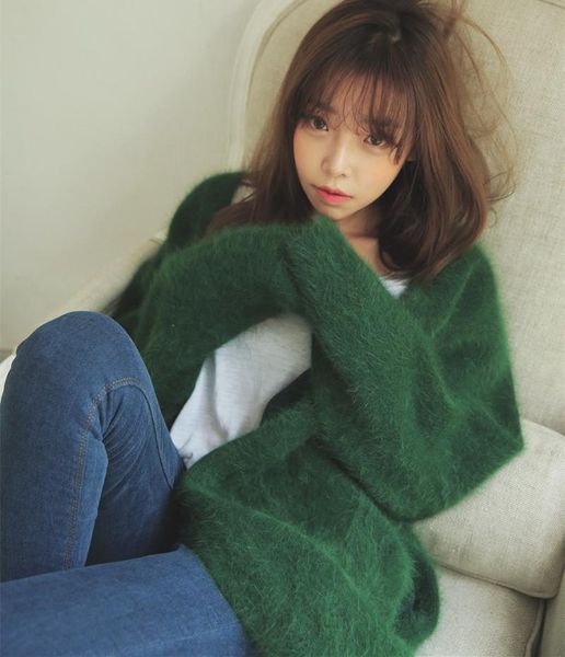 women's sweaters korean women long knitted cardigan casual loose mink cashmere cardigans coat pure color knitwear comfortable soft fuzz, White;black
women's sweaters korean women long knitted cardigan casual loose mink cashmere cardigans coat pure color knitwear comfortable soft fuzz, White;black