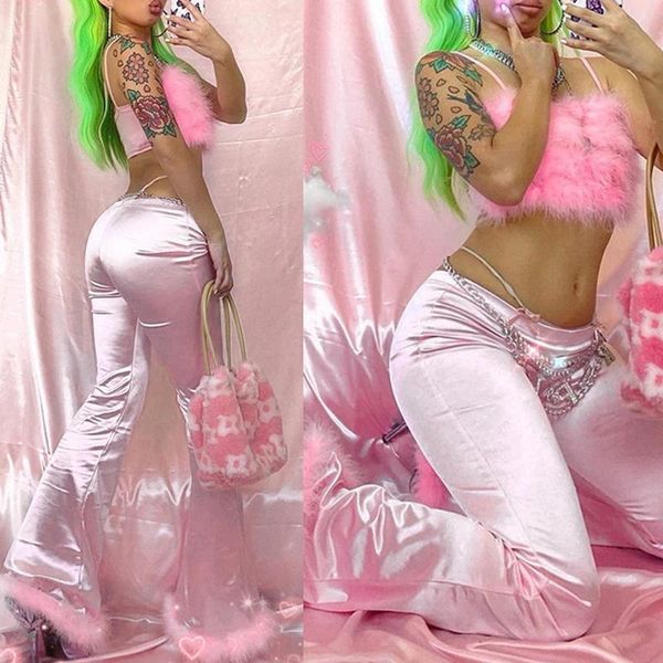 women mid rise long pants shiny pink feather flare bell bottom stretch trousers mxma, Black;white
women mid rise long pants shiny pink feather flare bell bottom stretch trousers mxma, Black;white