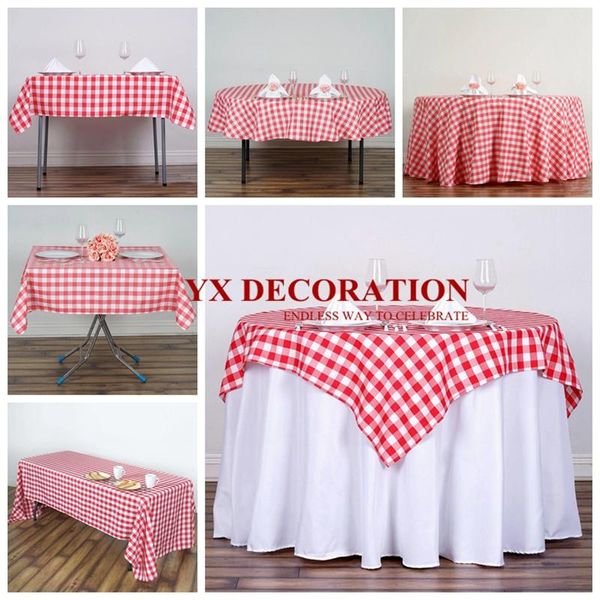 table cloth nice looking checkered gingham polyester overlay round rectangle tablecloth for banquet wedding event decoration
table cloth nice looking checkered gingham polyester overlay round rectangle tablecloth for banquet wedding event decoration