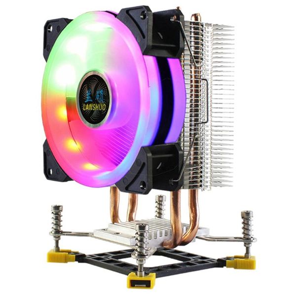 fans & coolings lanshuo cpu radiator rgb led cooler 2 heat pipes ultra quiet fan for lga 775 115x 1366 (4pin single fan)
fans & coolings lanshuo cpu radiator rgb led cooler 2 heat pipes ultra quiet fan for lga 775 115x 1366 (4pin single fan)