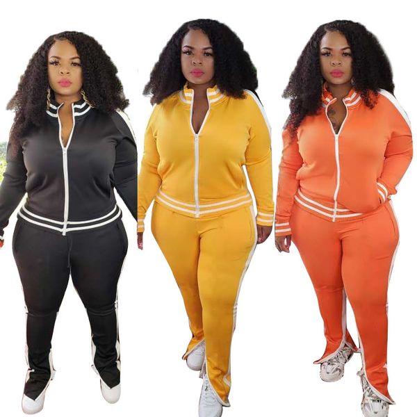 women panelled tracksuit solid color long sleeve zipper stand collar coat slim pants ladies casual 2pcs clothing suit, Gray
women panelled tracksuit solid color long sleeve zipper stand collar coat slim pants ladies casual 2pcs clothing suit, Gray