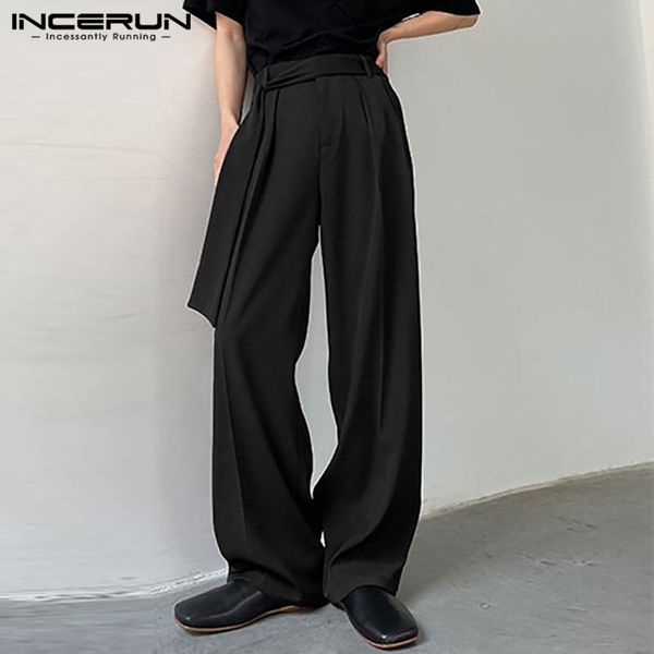 incerun fashion men casual pants joggers solid color streetwear korean style straight trousers men 2021 baggy pantalon hombre 7, Black
incerun fashion men casual pants joggers solid color streetwear korean style straight trousers men 2021 baggy pantalon hombre 7, Black