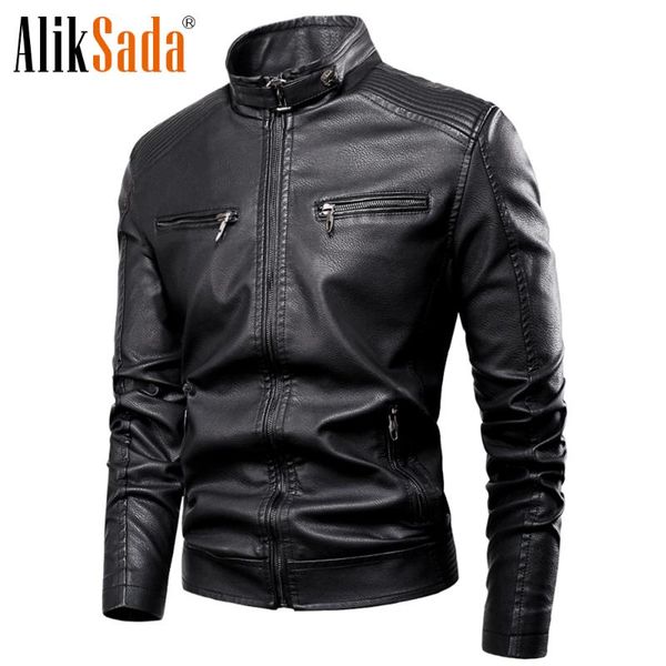 aliksada 2020 autumn winter new men casual classic warm fleece leather jacket coats men motor outwear faux leather jackets, Black
aliksada 2020 autumn winter new men casual classic warm fleece leather jacket coats men motor outwear faux leather jackets, Black