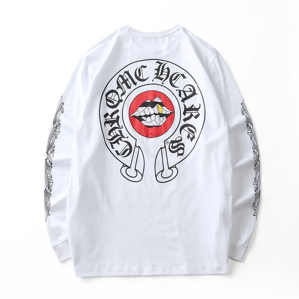 spring autumn tide cross horseshoe tongue cotton long sleeve t-shirt for men and women ci81, White
spring autumn tide cross horseshoe tongue cotton long sleeve t-shirt for men and women ci81, White