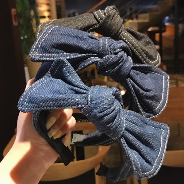 bow hairwear women's denim wide headband hair card headwear hair bundle simple all-match fashion accessories oh1280
bow hairwear women's denim wide headband hair card headwear hair bundle simple all-match fashion accessories oh1280