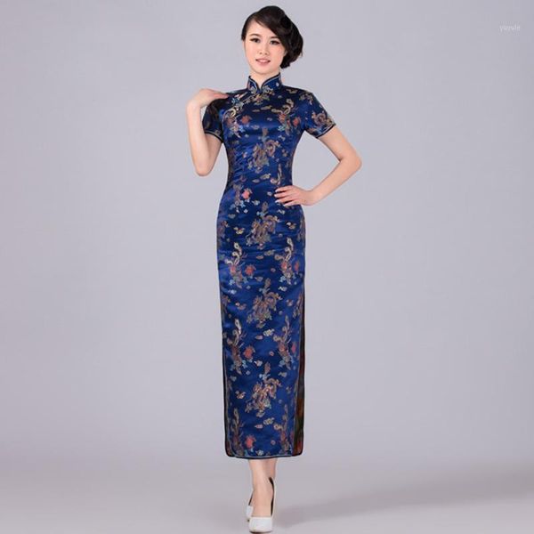 navy blue chinese traditional dress women satin qipao dragon phenix long cheongsam plus size s  l xl xxl xxxl 4xl 5xl 6xl lf-041, Red 
navy blue chinese traditional dress women satin qipao dragon phenix long cheongsam plus size s  l xl xxl xxxl 4xl 5xl 6xl lf-041, Red