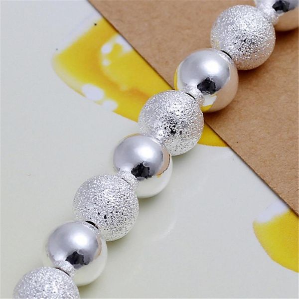charms 8mm bead silver color bracelets for women men wedding chain fashion jewelry christmas gifts h084 h sqcabn, Black
charms 8mm bead silver color bracelets for women men wedding chain fashion jewelry christmas gifts h084 h sqcabn, Black