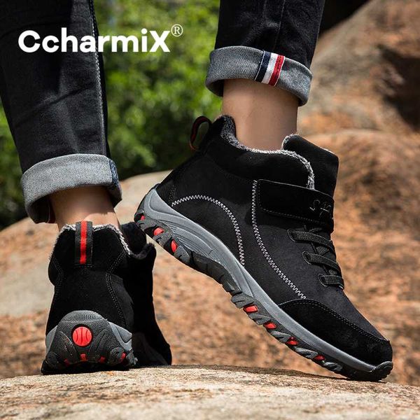 ccharmix men snow boots suede comfortable shoes for males outdoor keep warm boots with fur waterproof winter men ankle, Black
ccharmix men snow boots suede comfortable shoes for males outdoor keep warm boots with fur waterproof winter men ankle, Black