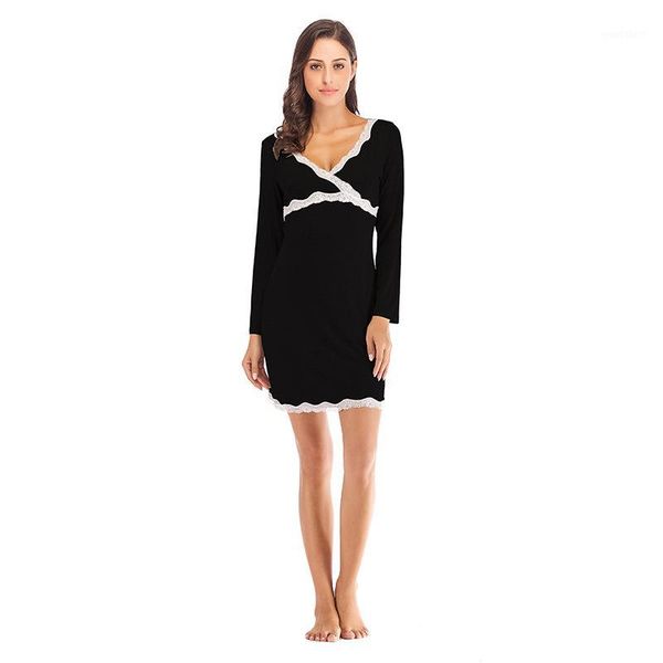 deep v-neck lace patchwaork dress women long sleeve sheath pajamas party dress 2020 new arrival summer fashion1, Black;gray
deep v-neck lace patchwaork dress women long sleeve sheath pajamas party dress 2020 new arrival summer fashion1, Black;gray