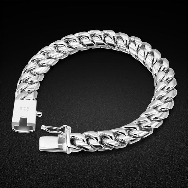 classic men's original silver bracelet 925 sterling silver cuban chain hip-hop rapper favorite jewelry solid silver accessories y201007, Golden;silver
classic men's original silver bracelet 925 sterling silver cuban chain hip-hop rapper favorite jewelry solid silver accessories y201007, Golden;silver