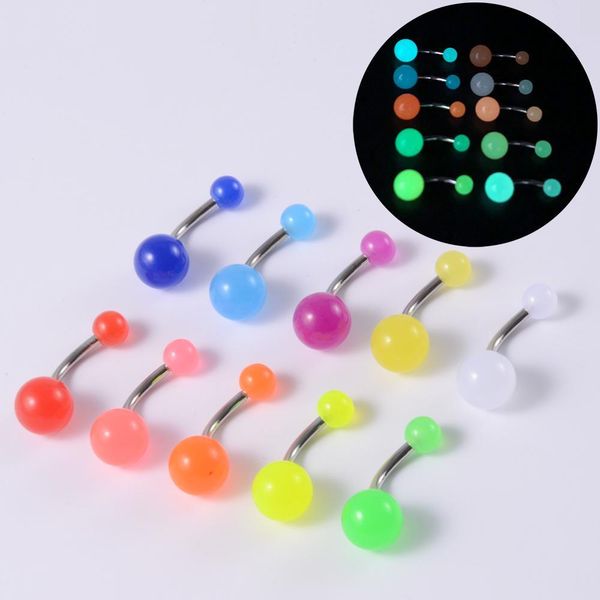surgical steel bar tongue rings acrylic glow in the dark ball tongue barbell luminous acrylic ball belly button ring piercing q sqcaxs, Silver
surgical steel bar tongue rings acrylic glow in the dark ball tongue barbell luminous acrylic ball belly button ring piercing q sqcaxs, Silver