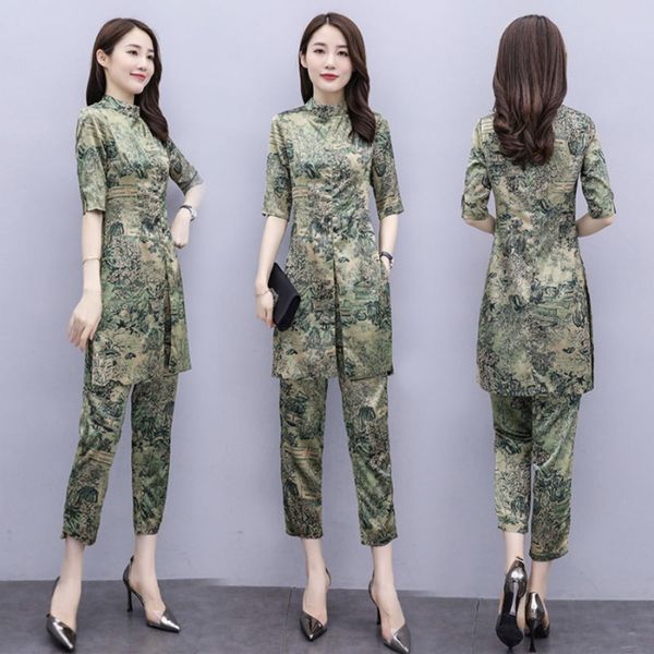 chiffon women's summer new women's casual fashion temperament western style suit suittrousers suit slimming two-piece fashionable, Gray
chiffon women's summer new women's casual fashion temperament western style suit suittrousers suit slimming two-piece fashionable, Gray