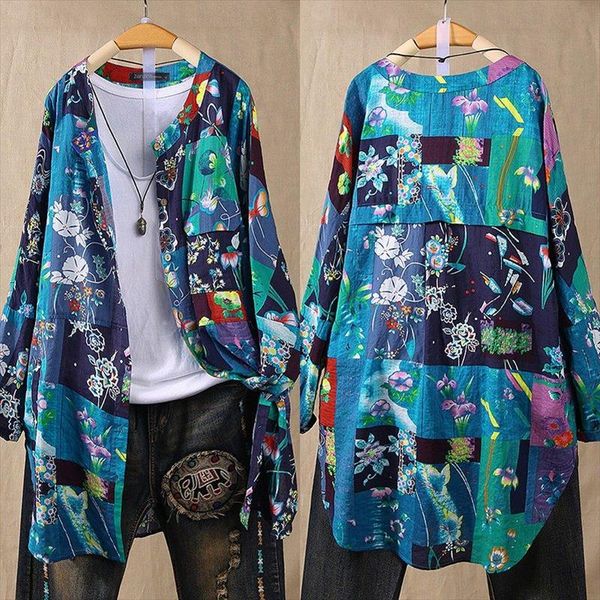 женская печатная блузка 2021 zanzea vintage tops женская с длинным рукавом рубашки женские тунические туники повседневная кнопка плюс размер, White
женская печатная блузка 2021 zanzea vintage tops женская с длинным рукавом рубашки женские тунические туники повседневная кнопка плюс размер, White