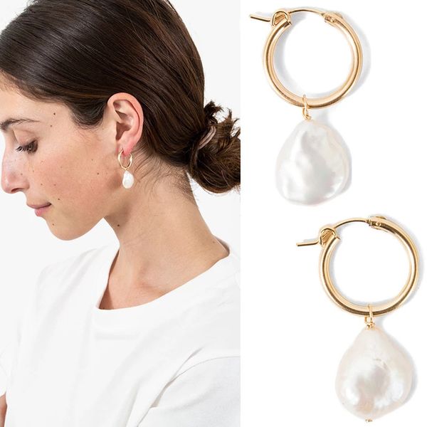 februaryfrost brand natural freshwater pearl earrings vintage baroque pearl stud earrings for women girls gift geometric circle korean earri, Golden;silver
februaryfrost brand natural freshwater pearl earrings vintage baroque pearl stud earrings for women girls gift geometric circle korean earri, Golden;silver