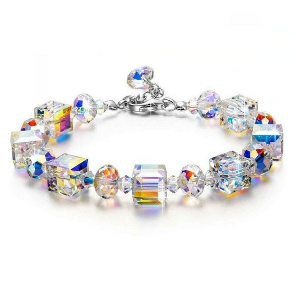 vintage cube crystal chain bracelet women simple bracelet jewelry party gift wholesale birthday jewelry gift, Black
vintage cube crystal chain bracelet women simple bracelet jewelry party gift wholesale birthday jewelry gift, Black