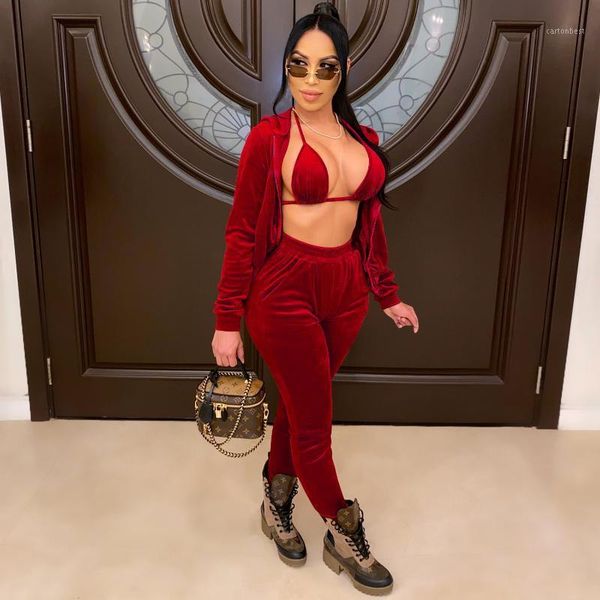 women's tracksuits imcute velvet 3 piece set sports bra cropped hoodie jacket and sweatpants sweat suits women velour outfits fall clot, Gray
women's tracksuits imcute velvet 3 piece set sports bra cropped hoodie jacket and sweatpants sweat suits women velour outfits fall clot, Gray