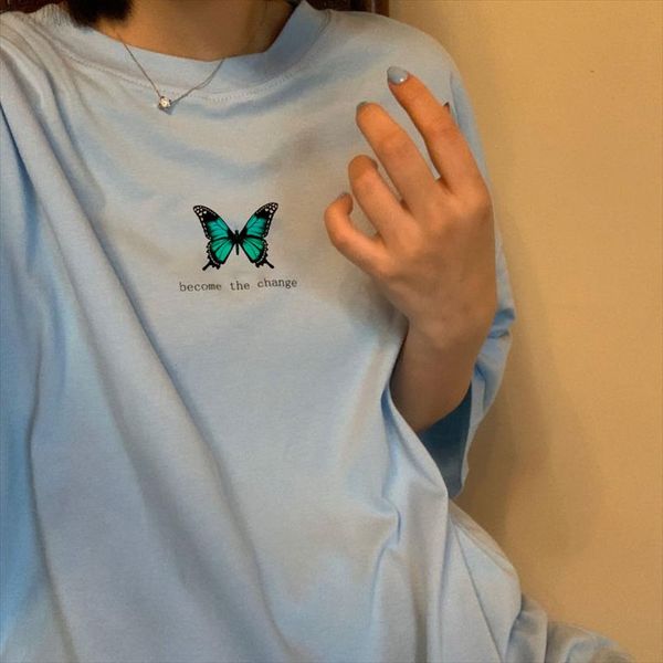 modernist lady feather butterfly t shirt women korean style tumblr aesthetic short sleeve plus size cotton tees clothes, White
modernist lady feather butterfly t shirt women korean style tumblr aesthetic short sleeve plus size cotton tees clothes, White