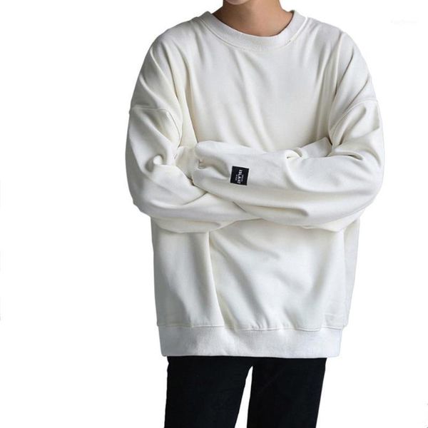 missky autumn women men's sweatshirt solid color round-necked loose long-sleeved oversize casual sweatshirts for campus1, Black
missky autumn women men's sweatshirt solid color round-necked loose long-sleeved oversize casual sweatshirts for campus1, Black