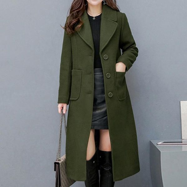 turn-down collar slim wool trench coat for women solid color autumn outwear female overcoat female streewear outwear, Black
turn-down collar slim wool trench coat for women solid color autumn outwear female overcoat female streewear outwear, Black