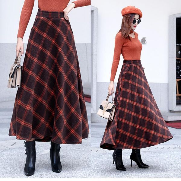 2020 new autumn and winter real shigh waist skirt temperament woolen plaid skirts for women clothes1, Black
2020 new autumn and winter real shigh waist skirt temperament woolen plaid skirts for women clothes1, Black