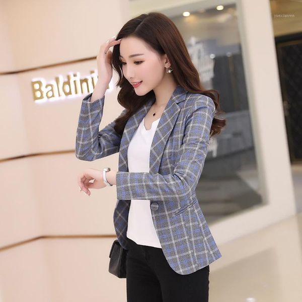 2019 spring autumn korean long sleeve women leisure suits one button women plaid blazer jacket houndstooth1, White;black
2019 spring autumn korean long sleeve women leisure suits one button women plaid blazer jacket houndstooth1, White;black