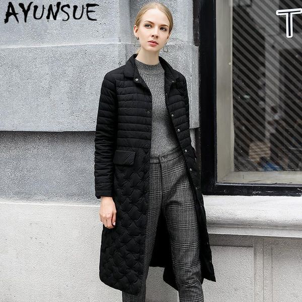 women's down & parkas ayunsue women's jacket autumn winter white duck coat warm puffer long parka 2021 chaqueta mujer 94132 yy1218, Black
women's down & parkas ayunsue women's jacket autumn winter white duck coat warm puffer long parka 2021 chaqueta mujer 94132 yy1218, Black