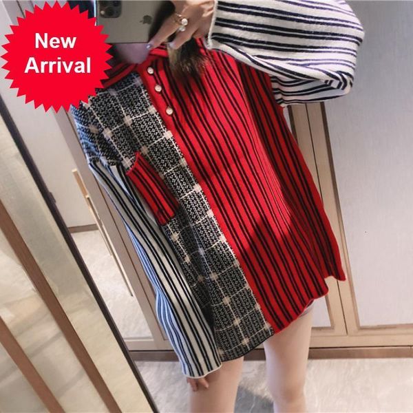 high 2021 new quality women winter wind lazy autumn irregular cardignas lapela long listrada malha camisola clothes sh8v, White;black
high 2021 new quality women winter wind lazy autumn irregular cardignas lapela long listrada malha camisola clothes sh8v, White;black