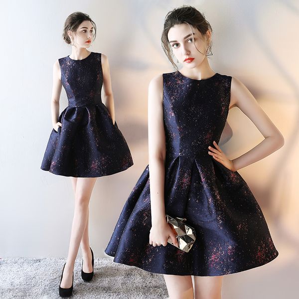 robe de soiree a-line evening dress elegant short embroidery pattern sleeveless banquet vestido de festa party prom dress, Black;red
robe de soiree a-line evening dress elegant short embroidery pattern sleeveless banquet vestido de festa party prom dress, Black;red