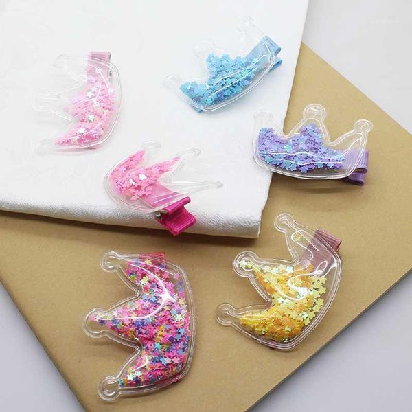 1pcs transparent quicksand stars cute crown children's hairpin headwear soft silicone dream hair clip1, Slivery;white
1pcs transparent quicksand stars cute crown children's hairpin headwear soft silicone dream hair clip1, Slivery;white