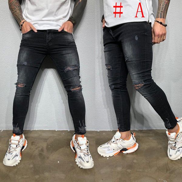 fashion skinny stretchy denim slim long camouflage pants frayed rip bike men ripped jeans 20 styles n8, Blue
fashion skinny stretchy denim slim long camouflage pants frayed rip bike men ripped jeans 20 styles n8, Blue